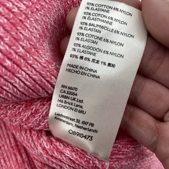 Free People Too Good Pullover Knit Sweater Candy Pink Womens Size M - Picture 10 of 11